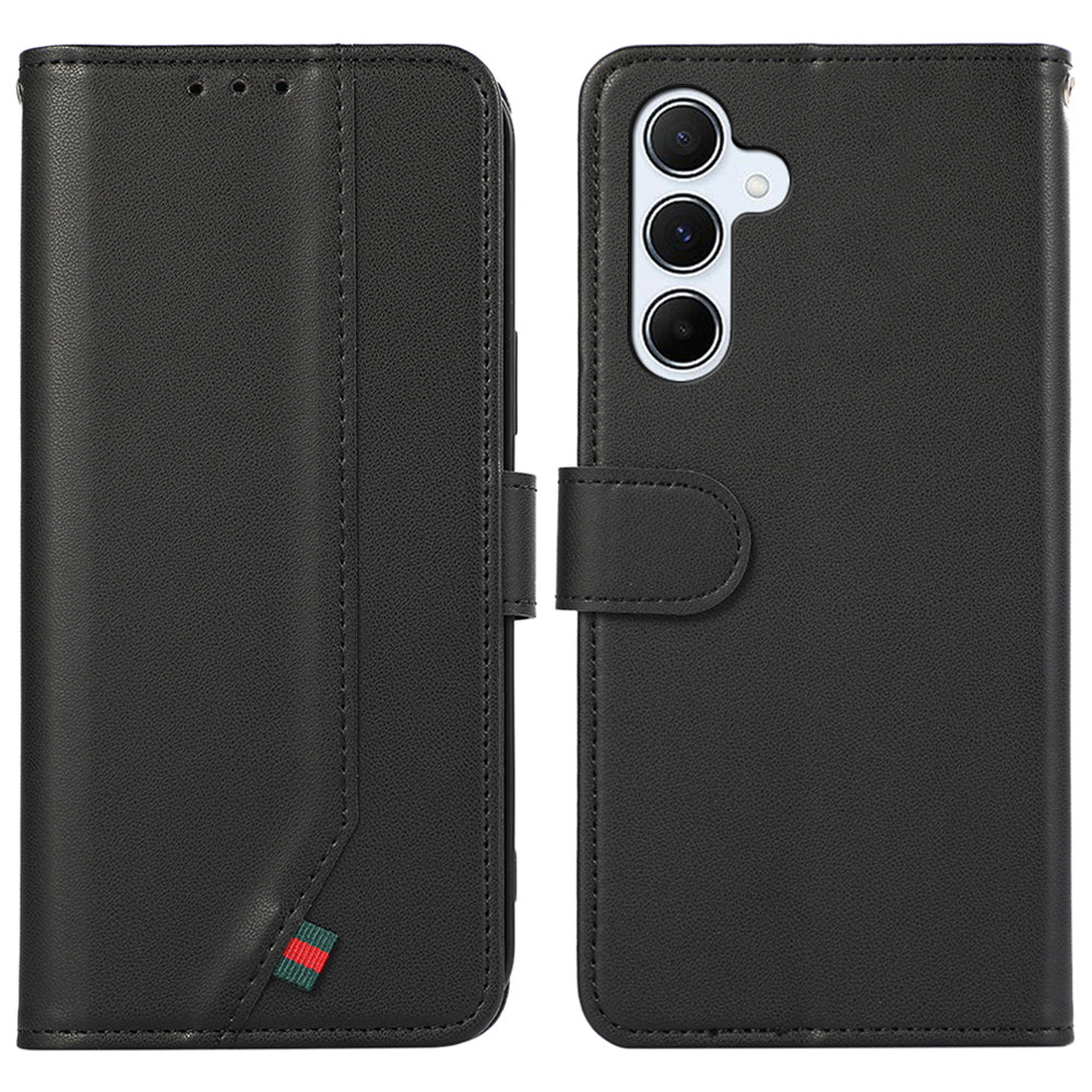 For Samsung Galaxy A55 5G Phone Wallet Case RFID Blocking PU Leather Flip Cover For Samsung Galaxy A55 5G Phone Wallet Case RFID Blocking PU Leather Flip Cover